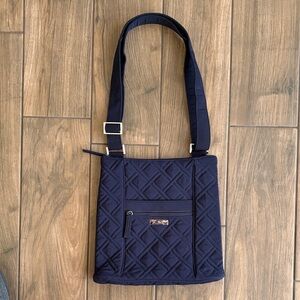 Vera Bradley Dark Blue Quilted Crossbody Bag